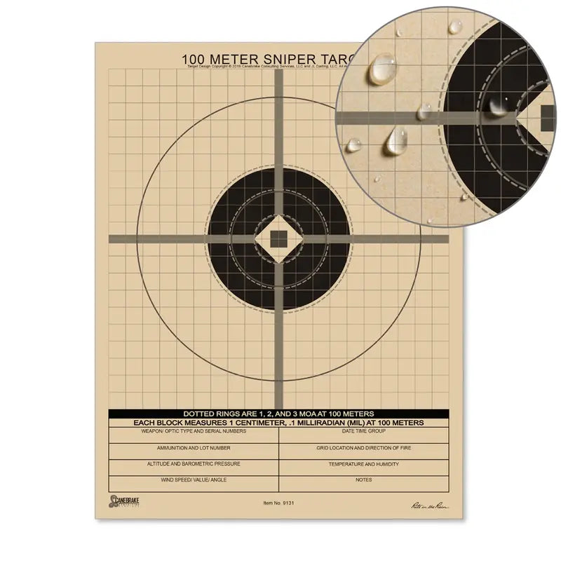 RiteRain 100M MIL Sniper Target