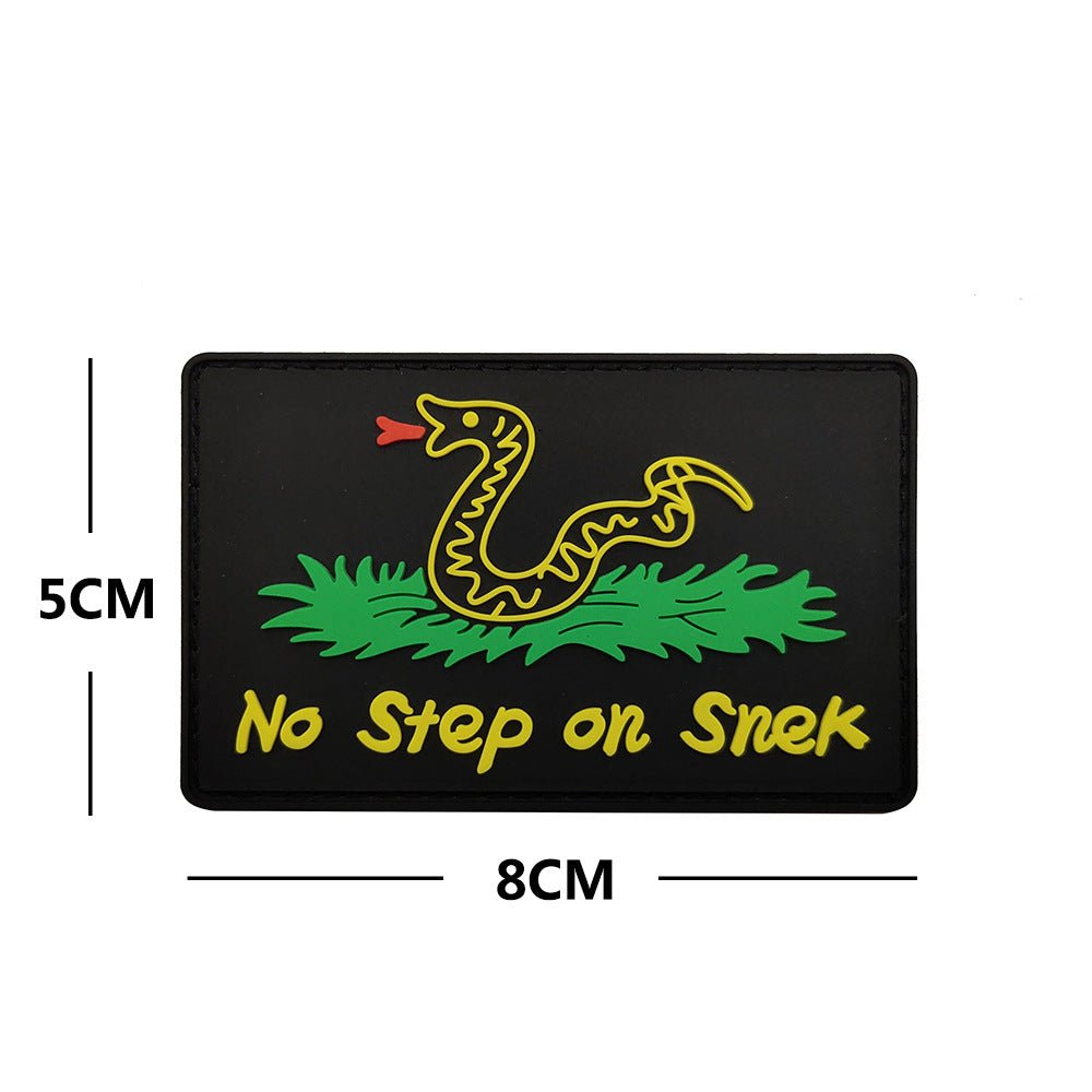 "no step on snek" Patch - GoonSupplies