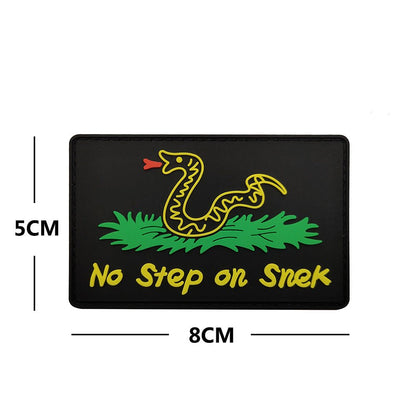 "no step on snek" Patch - GoonSupplies