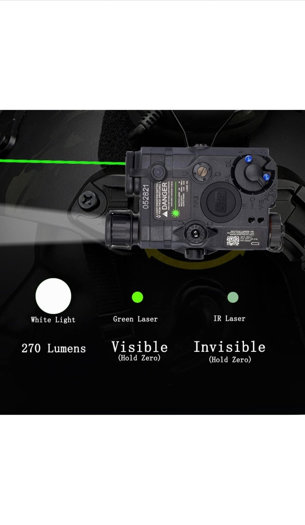 PEQ 15 IR laser + Green Vis Laser + White Light - GoonSupplies